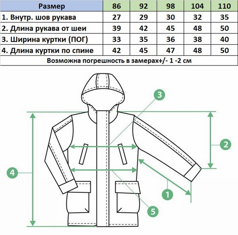 Ветровка K209 зелёный